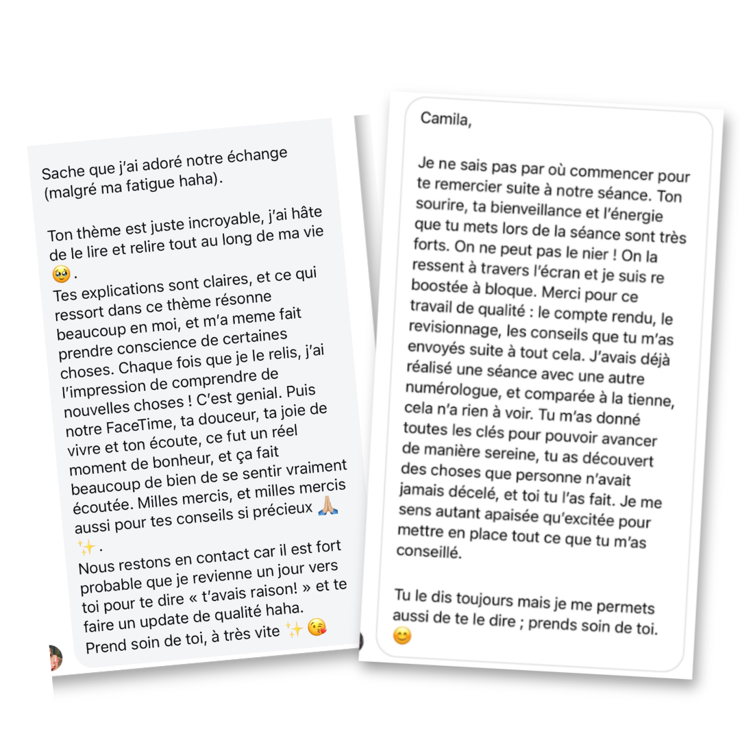 Témoignages clientes